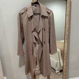 All Saints Light Taupe Women's Trench Coat